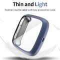 【Sandmdm】 Flexible Scratch-resistant Matte Tpu Cover for Fitbit Versa 3 2 Sense Smart Watch Case Screen Protector Shell Thin Bumper. 