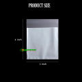 50 pcs x Three Layer (3x4 inch) Poly Bag Self Adhesive Plastic OPP Thin Cellophane Jewellery Packaging Bags. 