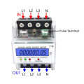 3 Phase 4 Wire Energy Meter 220/380V 5-80A Energy Consumption KWh Meter DIN Rail Installation Digital Power Meter. 