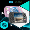 Anbernic Rg Cube Handheld Game Console 3.95'' Ips Touch Screen Rgb Lighting Effect Rgcube Streaming Retro Video Player Android13.