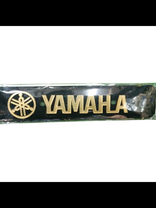 Yamaha Front Plastic Name Plate For Bike Golden Colour