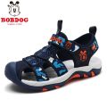 Bobdog Children's Shoes Summer Boys Sandals Boys Medium and Small Children Non-Slip Beach Shoes Children's Closed Toe Soft Bottom Sandals. 