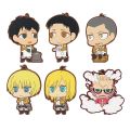 Attack on Titan Anime Krista Lenz Armin Connie Springer Bertolt Hoover Rubber Keychain. 