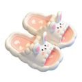 Summer Children's Slippers Cute Cartoon 3D-Rabbit Slippers Breathable Non-slip Home Bathroom Soft Slipper Kids for girls. 