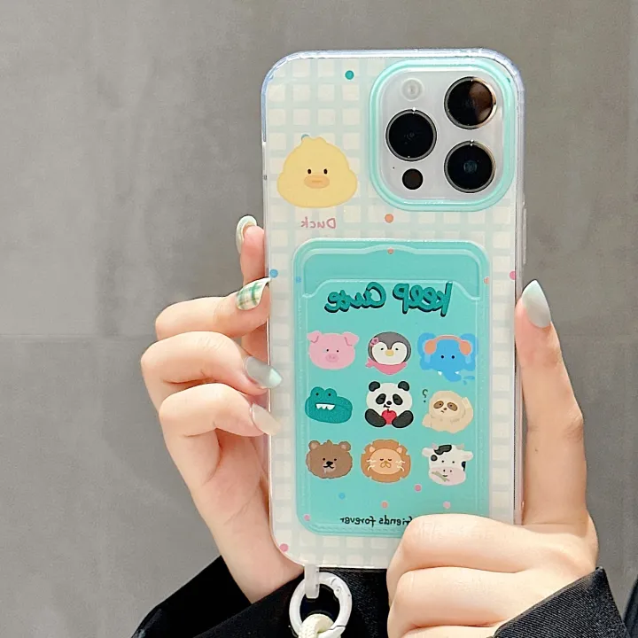 Olige%20%20Case%20%20For%20iPhone%2011%2012%2013%2014%2015%20Pro%20Max%20Anime%20cartoon%20small%20animals%20and%20cute%20Giekawa%20creative%20insertable%20Kaka%20bag%20with%20wrist%20strap%20phone%20case%20back%20cover%20-%20Image%204