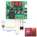 W1209 digital temperature controller DC 12V 10A Relay Three Digit RED LED Display with Waterproof NTC Sensor for Room-Incubator-Aquarium.