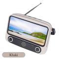 Mini Retro TV Wireless Bluetooth Speaker TV300 Portable Retro TV Wireless Bluetooth Speaker Phone Holder.