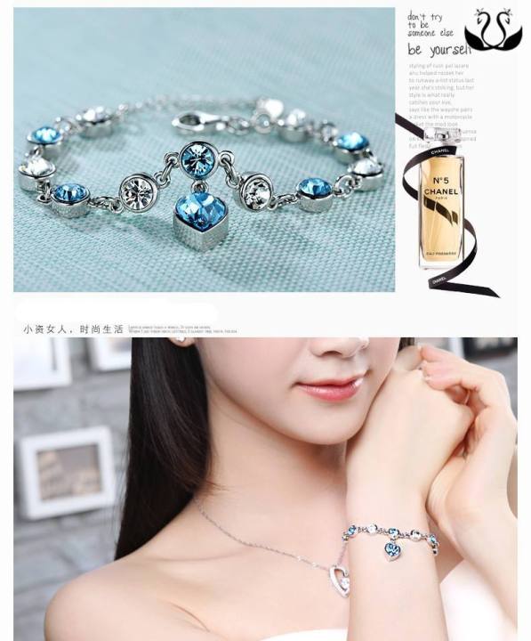 Trendy%20Crystal%20Rhinestone%20Heart%20Shape%20Light%20Blue%20Stone%20Bracelet%20for%20Women%20New%20Collection%20-%20Bracelet%20for%20Girls%20Simple%20Stylish%20-%20Image%203