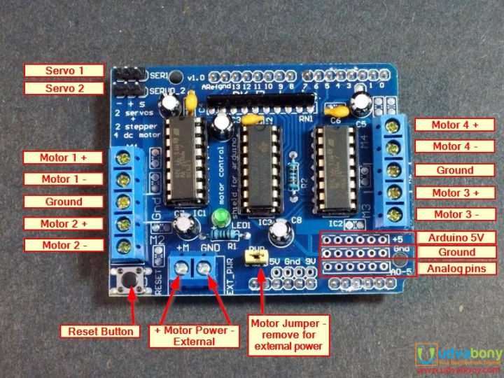 Blue%20L293D%20L-293D%20293D%20Stepper%20Motor%20Driver%20Board%20Control%20Shield%20Module%20Motor%20Drive%20Expansion%20Board%204.5-16V%20Dc%20For%20Arduino%20Uno%20Mega%20Electronics%20Circuitry%20&%20Parts%20-%20Power%20Bank%20Circuit%20-%20Image%205