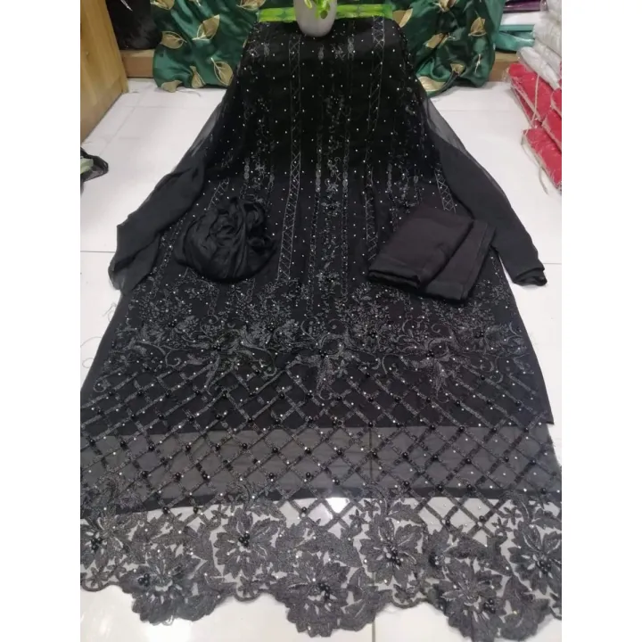 Kusiana%20Georgette%20Embroidery%20Work%20Shalwar%20Kameez%20For%20Women%20-%20Image%202