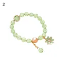 Girls Wrist Chain Faux Crystal Korean Style Beaded Bracelet. 