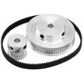 Synchronous Wheel Model Mechanical Timing Belt 20&60 Teeth 5mm Bore Aluminum Timing Pulley.