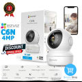 EZVIZ Indoor Hi Security 2K 1y warranty Smart color night 33fit,360 Degree,two way privacy protection,Motion Detection,Human shape & Loud Noise Detection,Sleep & Patrol mode Up to 512Gb Type-C 3mega pixel 2K WIFI Smart Camera. 