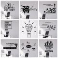 Creative Teamwork Makes Dream Work Vinyl Wall Sticker For Home Study Room Company Office Classroom Decorations Removable Poster.