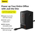 BASEUS Power Combo Tower Power Strip 3AC 2USB 2Type-C 100W Charging Station with 1.5m Cable. 