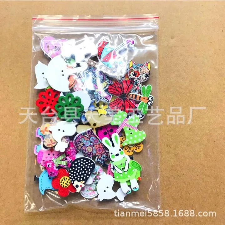 Cartoon%20animals,%20butterflies,%20birds,%20flower%20pieces,%20wooden%20buttons,%20handmade%20materials%20-%20Image%202