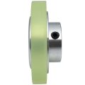2 Pcs Aluminum Polyurethane Industrial Encoder Wheel Measuring Wheel for Measuring Rotary Encoder 100mm & 200mm.