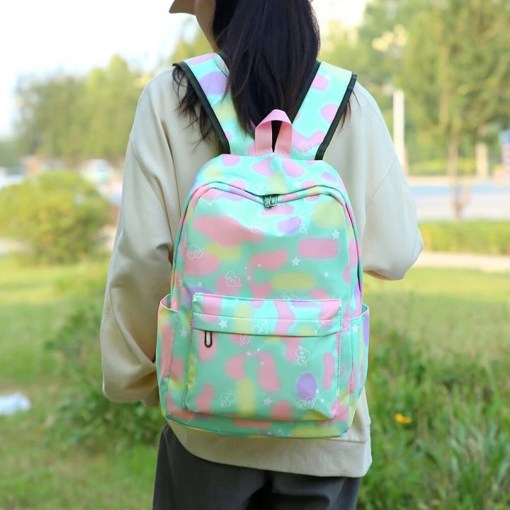 3%20s/set%20Fashion%20Large%20Capacity%20Backpacks%20Women%20Nylon%20Rucksack%20Casual%20School%20Shoulder%20Bag%20Lunch%20Bag%20Sets%20for%20Teens%20Girls%20Travel%20-%20Image%202