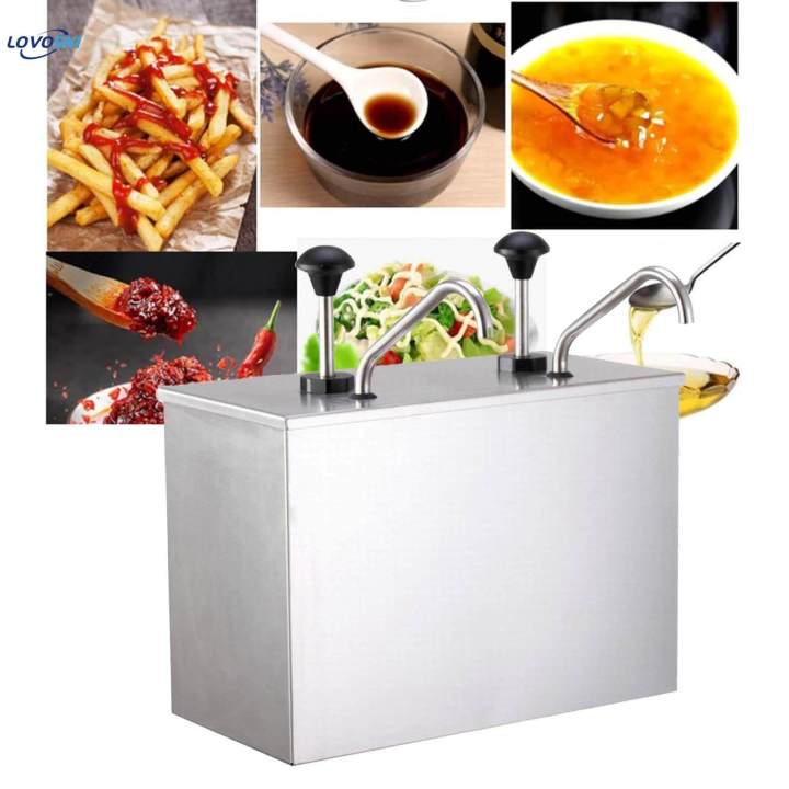 Sauce Dispenser Pump Condiment Pump Dispenser Stainless Steel Seasoning Sauce Pump