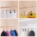 5 Pcs Stainless Steel Clothespins Laundry Clothes Pegs single clip hanger metal hanger sock for drying and saving space.