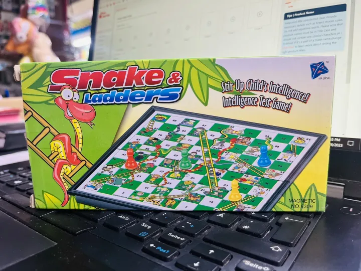 7"%20Small%20Magnetic%20Snake%20And%20Ladder%20Board%20Game%20-%20Image%203
