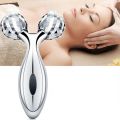 Body Massager 3D Manual Roller Massager 360 Rotate Roller Face Body Massager Skin Lifting Wrinkle Remover and Facial Massage Relaxation and Skin Tightening Tool UniSex (Silver). 