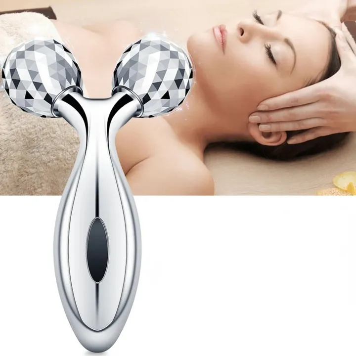 Body%20Massager%203D%20Manual%20Roller%20Massager%20360%20Rotate%20Roller%20Face%20Body%20Massager%20Skin%20Lifting%20Wrinkle%20Remover%20and%20Facial%20Massage%20Relaxation%20and%20Skin%20Tightening%20Tool%20UniSex%20(Silver)%20-%20Image%202
