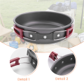 Camping Fry Pan Outdoor Camping Portable Non-Stick Cooking Picnic Hiking Cookware Kitchen Utensil Frying Pan.
