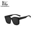 LouisWill 2 In 1 Sunglasses Polarized Sunglasses Vertical Rice Nail Sunglasses Nearsightedness Set Over Glasses Unisex Wraparound Glasses Fashion Wear Over Glasses for Men and Women For Outdoor Driving Fishing.