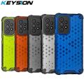 For Samsung A23 A13 4G case Silicone + PC Shockproof Armor Transparent Honeycomb Phone cases for A53 A73 A33 5G Back cover.