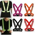 【Happy childhood memories】Safety Reflective Vest Belt Stripe Straps Running Belt High Visibility Safety Straps Cycling Running.