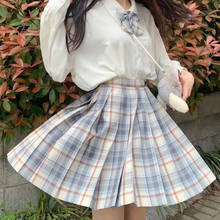 Women%20Pleated%20Skirts%20Japanese%20School%20Uniform%20High%20Waist%20Cute%20Mini%20Plaid%20Skirt%20Summer%20JK%20Uniform%20Students%20Clothes%2017%20Color%20-%20Image%205