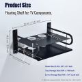 Metal wifi router stand shelf double layer wall mount shelf home decorator - Dream Paradise. 
