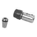 Er11 5Mm Motor Shaft Collet Chuck Spindle Extension Rod Inner + Er11 Spring Collet For Cnc Milling Machine. 