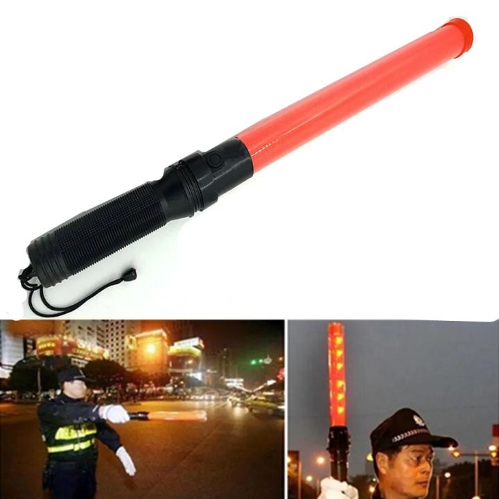 3W 40cm LED Traffic Baton Safety Signal Warning Flash Constant Light Outdoor for Traffic Parking Command Tactical Flashlight