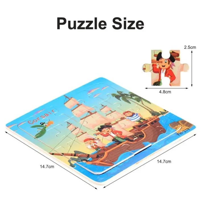 New%2020%20Piece%20Wooden%203d%20Puzzle%20Cartoon%20Animal%20Vehicle%20Jigsaw%20Puzzle%20Montessori%20Educational%20Toys%20For%20Kids%20Baby%201%202%203%20Years%20-%20Image%206