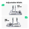 UGREEN Vertical Laptop Stand Holder Foldable Aluminum Notebook Stand Laptop Tablet Stand Support For Macbook Air Pro PC 17 inch. 