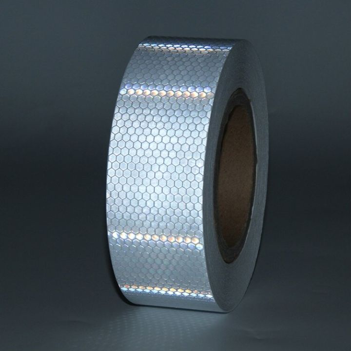 5cm%20Wide%20Reflective%20Tape%20Safety%20Warning%20Conspicuity%20Film%20Adhesive%20tape%202"%20width%20red%20white%20yellow%20blue%20green%20-%20Image%202