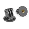 Sports Action Camera Tripod Adapter Monopod Mount Holder 1/4" screw-1 PCS- Black. 