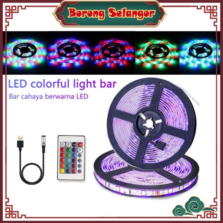 5M 5V Usb 2835 Rgb Led Strip Light Led Lights For Room Decor Ir Remote Control Lamp For Festival Party Bedroom Backlight - Rgb Light - Rgb Led Strip Light - Strip Light - Rgb Light