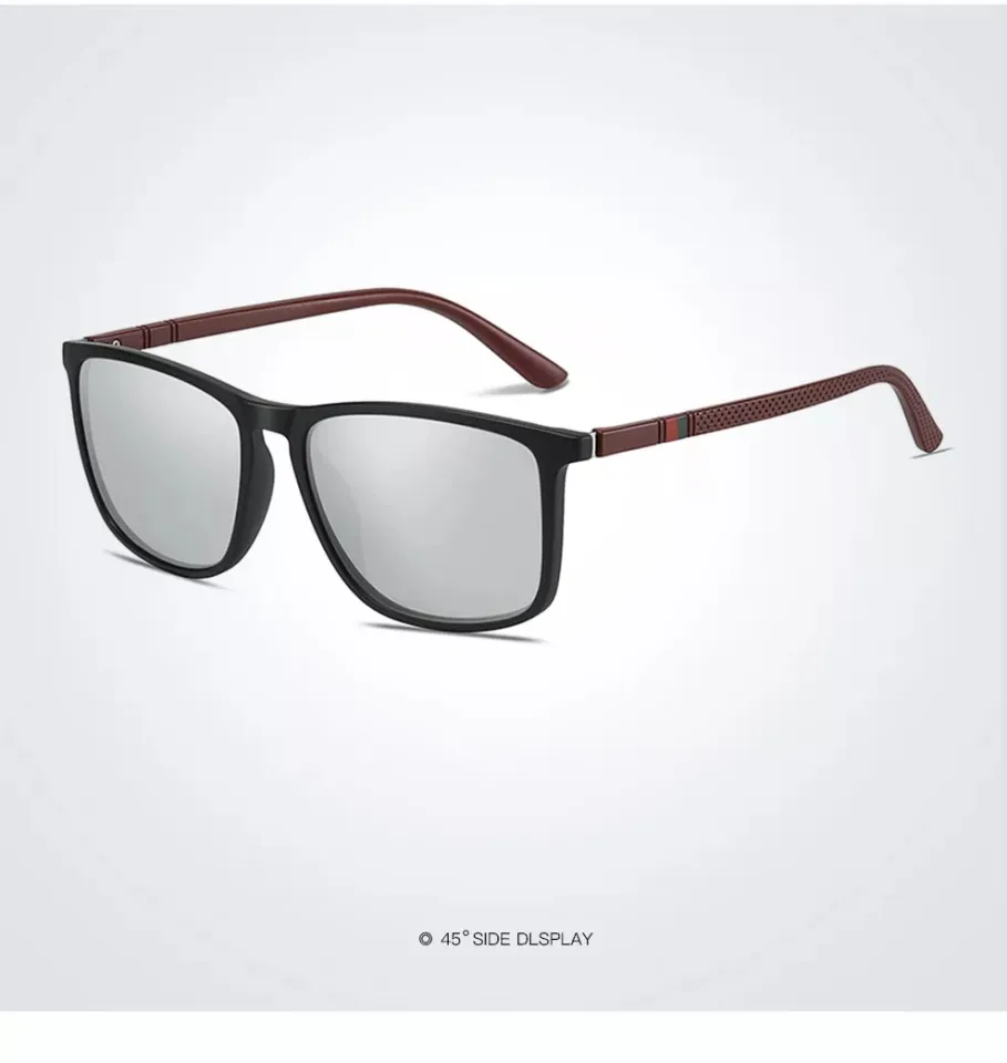 Bsreyeop Polarized Sunglasses For Men & Women - TR90 Frame, Square Retro Shades, UV400 Protection