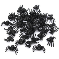 150X Plastic Black Spider Trick Toy Halloween Haunted House Prop Decor.