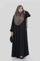 Premium Abaya Sikeem with Kuchi Design – Imported Dubai Cherry Georgette Fabric, Soft & Comfortable Burka for Women.