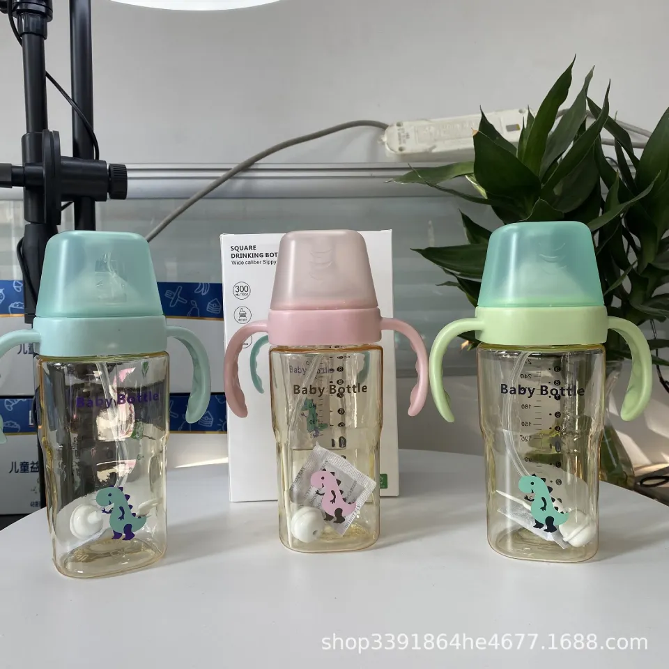 Milk Bottle Cup with Straw ppsu6 Months One Over Age Year