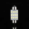 White LED Car Bulb 31mm Festoon 12 SMD Dome Map Interior Light Lamp DE3175. 