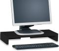 TV PC Desktop Modern Computer Monitor Stand Screen Riser-White-Black-Walnut color-HR Crafts. 