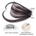 Fake Hair Air Bangs Seamless Clips in Front Fringe Girls Hairpiece. 