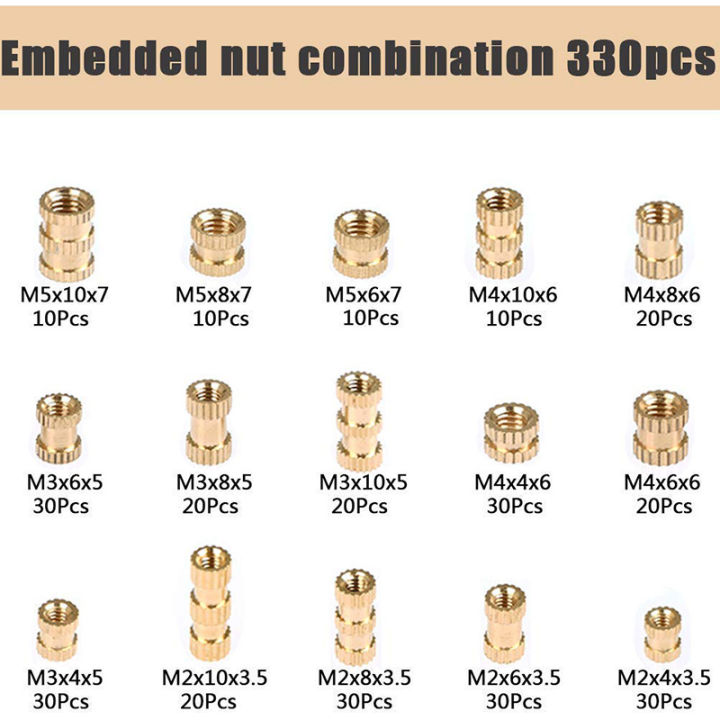 Practical%20product%20M2%20M3%20M4%20M5%20Female%20Thread%20Knurled%20Brass%20Threaded%20Insert%20Embedment%20Nut%20for%203D%20Printing%20Threaded%20Heat%20Set%20Inserts%20-%20Image%205