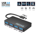 High Speed 4 Ports USB 3.0 HUB Multi USB C type-c Splitter Expander Multiple USB Expander Computer Accessories.