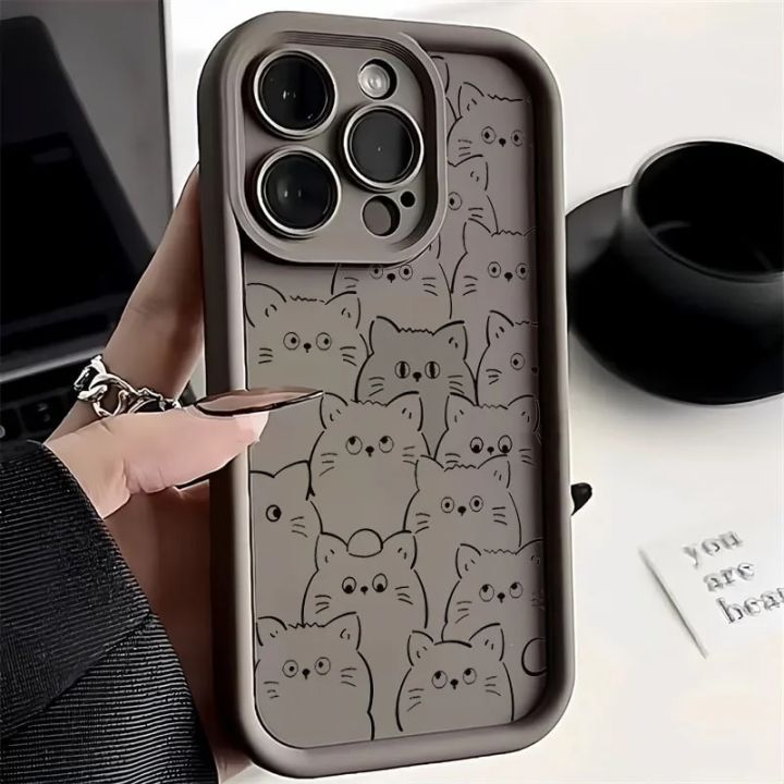 Cute%20Cartoon%20Cat%20Phone%20Case%20for%20IPhone%2015%2013%2012%2011%2014%20Pro%20Max%2014%2015%20Plus%20Shell%20SE2020%208%207%20Plus%20X%20XS%20XR%20Shockproof%20Back%20Covers%20-%20Image%202